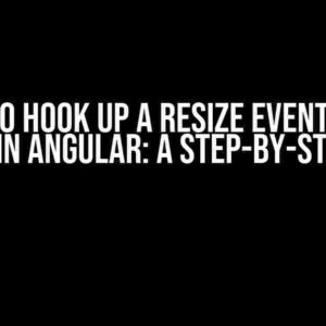 How to Hook Up a Resize Event for a Canvas in Angular: A Step-by-Step Guide