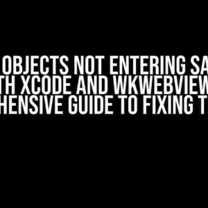Navbar Objects Not Entering Safe Area with XCODE and WKWebView: A Comprehensive Guide to Fixing the Issue