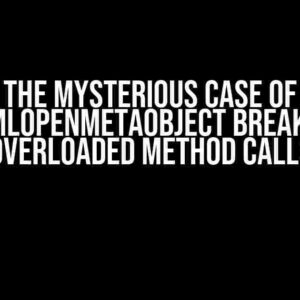 The Mysterious Case of QQmlOpenMetaObject Breaking Overloaded Method Calls